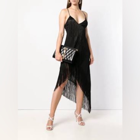 Givenchy Cascading Fringe Slip Wrap Dress White NWT FR38 US6 $2725 Retail - Picture 2 of 12